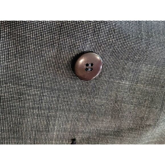Vintage Christian Dior Blazer Women's 8 Grey Double Breasted Two Button Wool - Picture 6 of 7